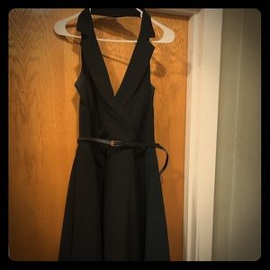 Black Halter Dress - City Chic